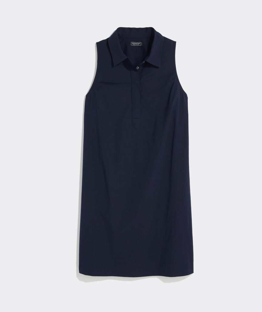 Poplin Sleeveless Popover Dress