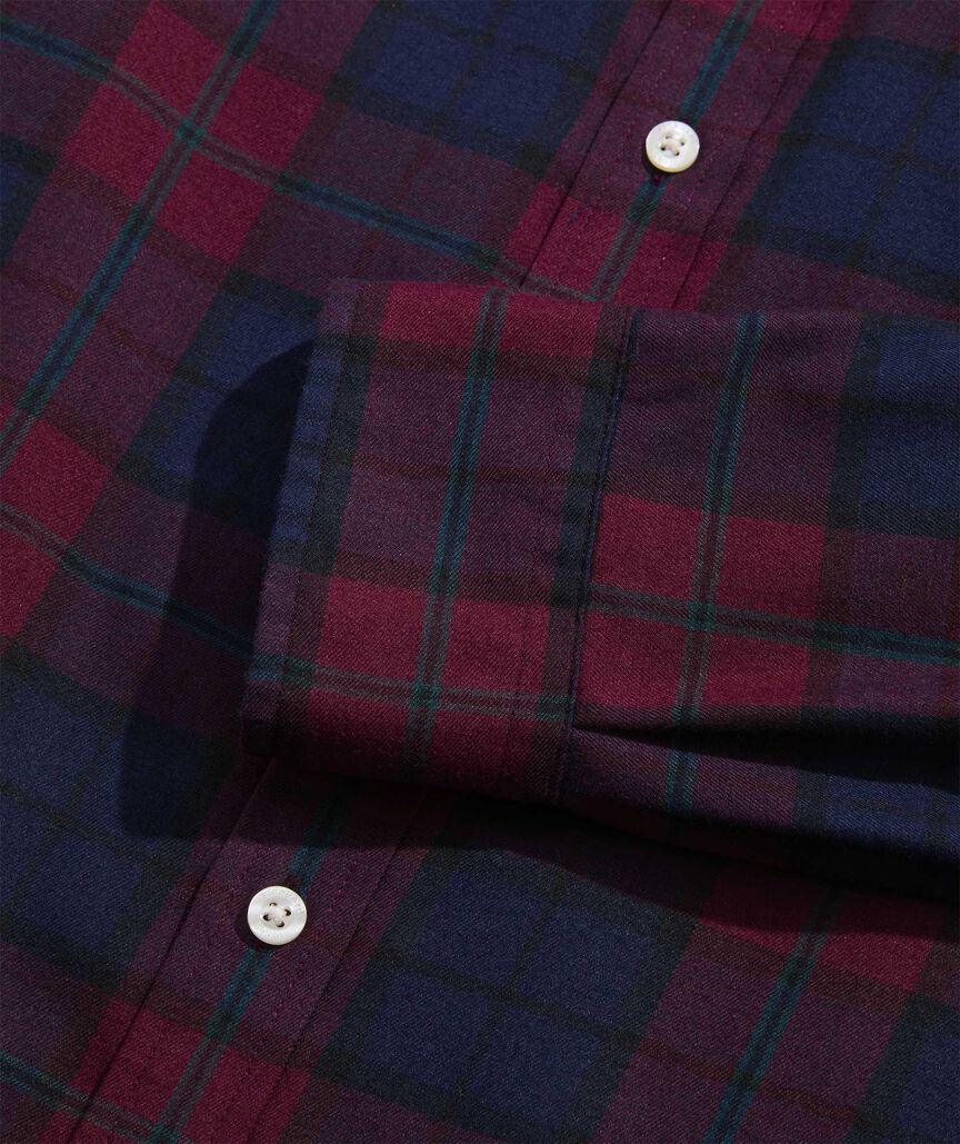 On-The-Go Brushed Twill Plaid Shirt