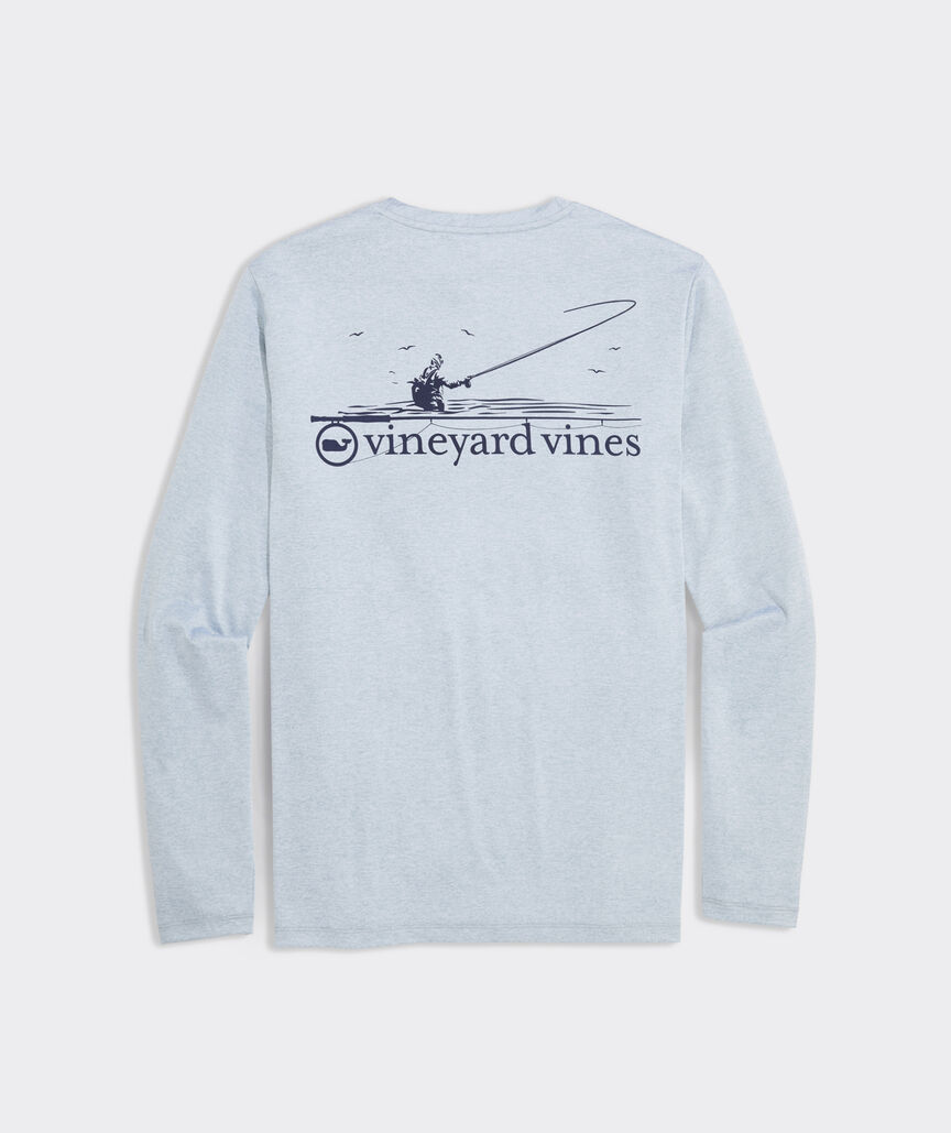 Fly Fishing Long-Sleeve Harbor Performance Tee