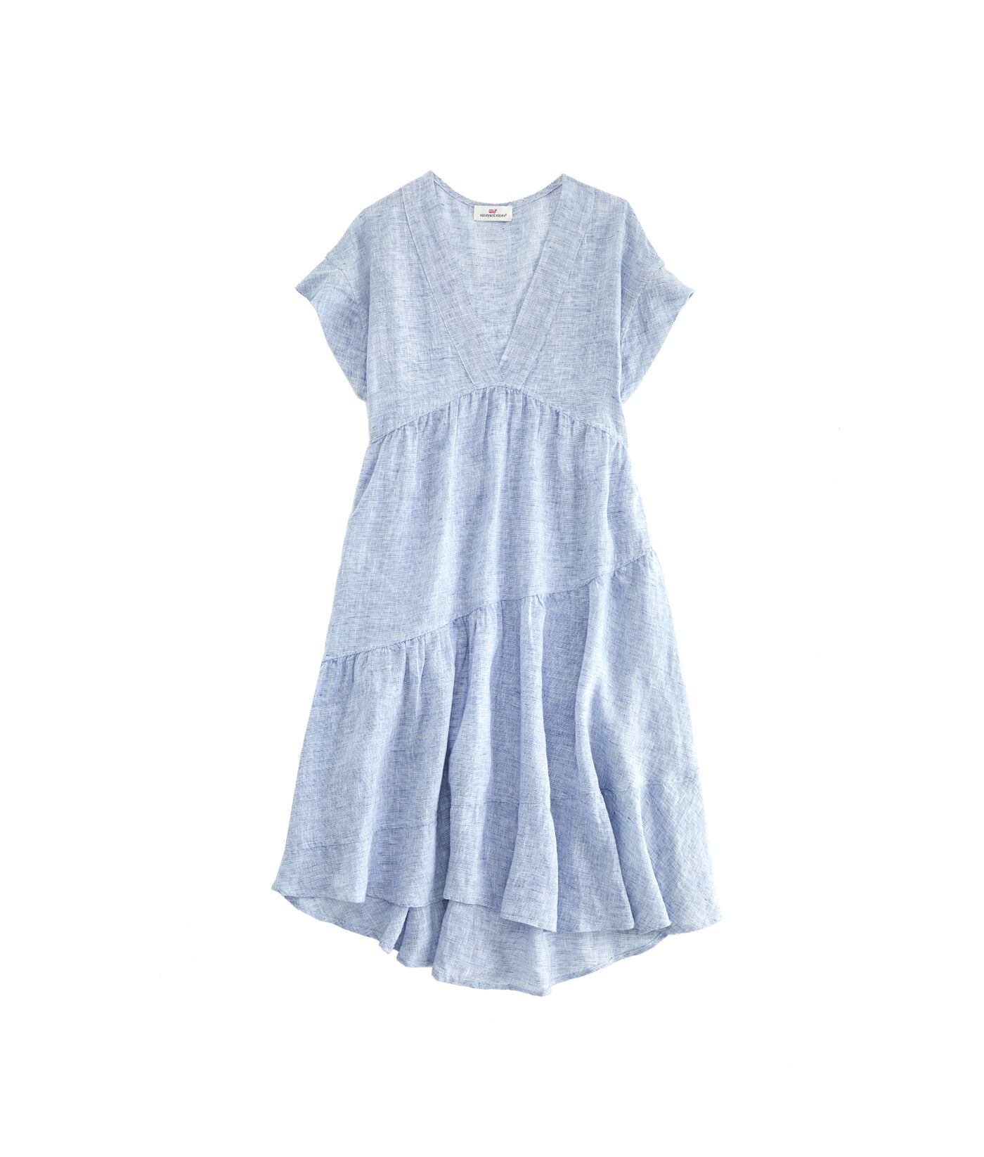 linen tiered dress