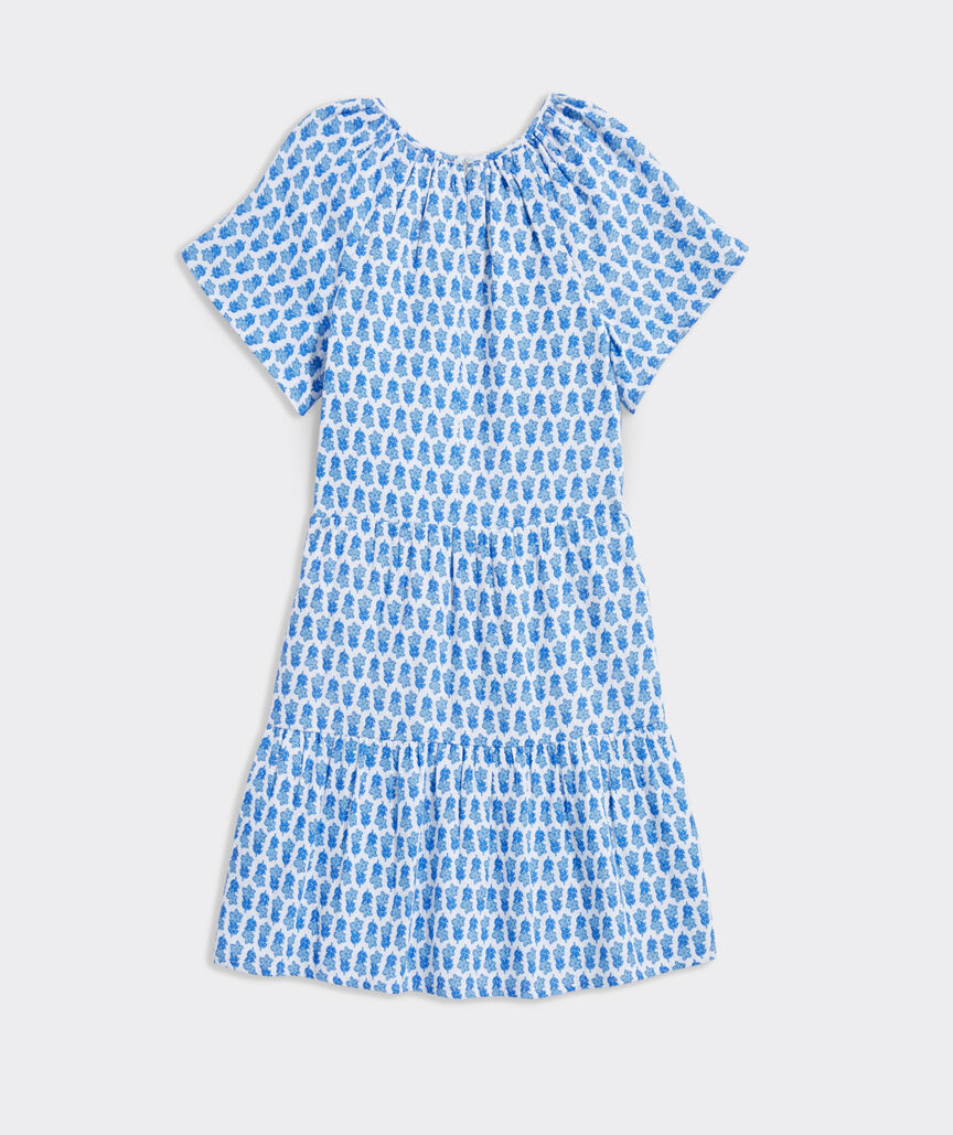 Shop Girls Printed Seastitch Double Gauze Dress At Vineyard Vines 