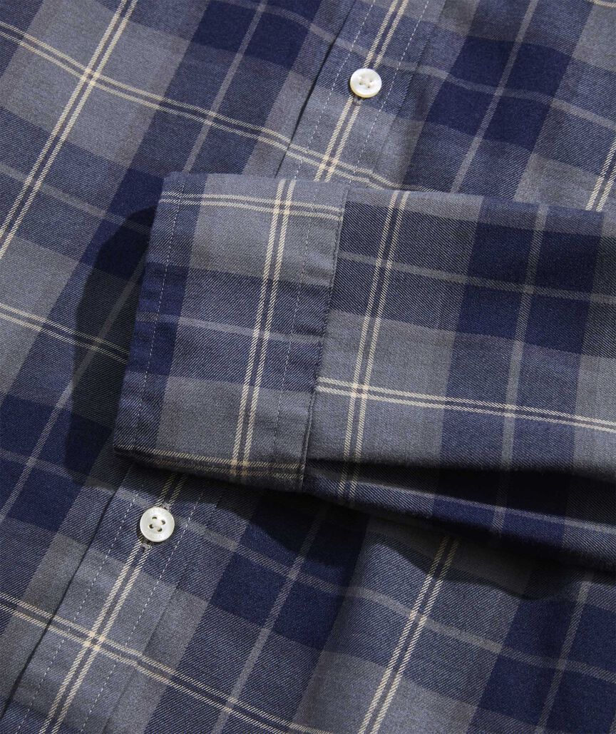 On-The-Go Brushed Twill Plaid Shirt