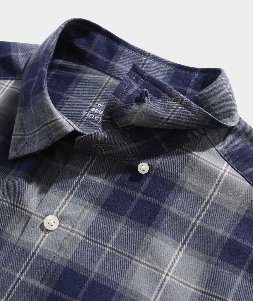 On-The-Go Brushed Twill Plaid Shirt