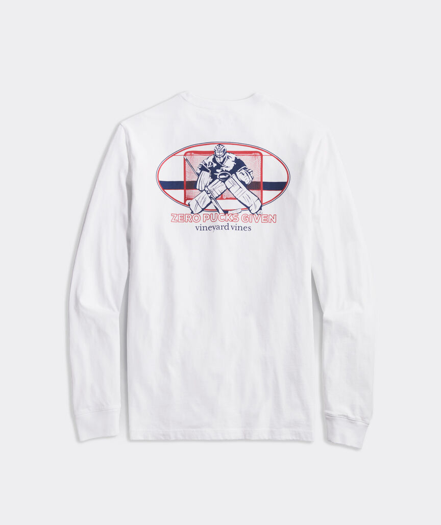 Vineyard Vines NEW YORK RANGERS NHL Hockey Long Sleeve MENS Pocket Shirt Sz  LRG