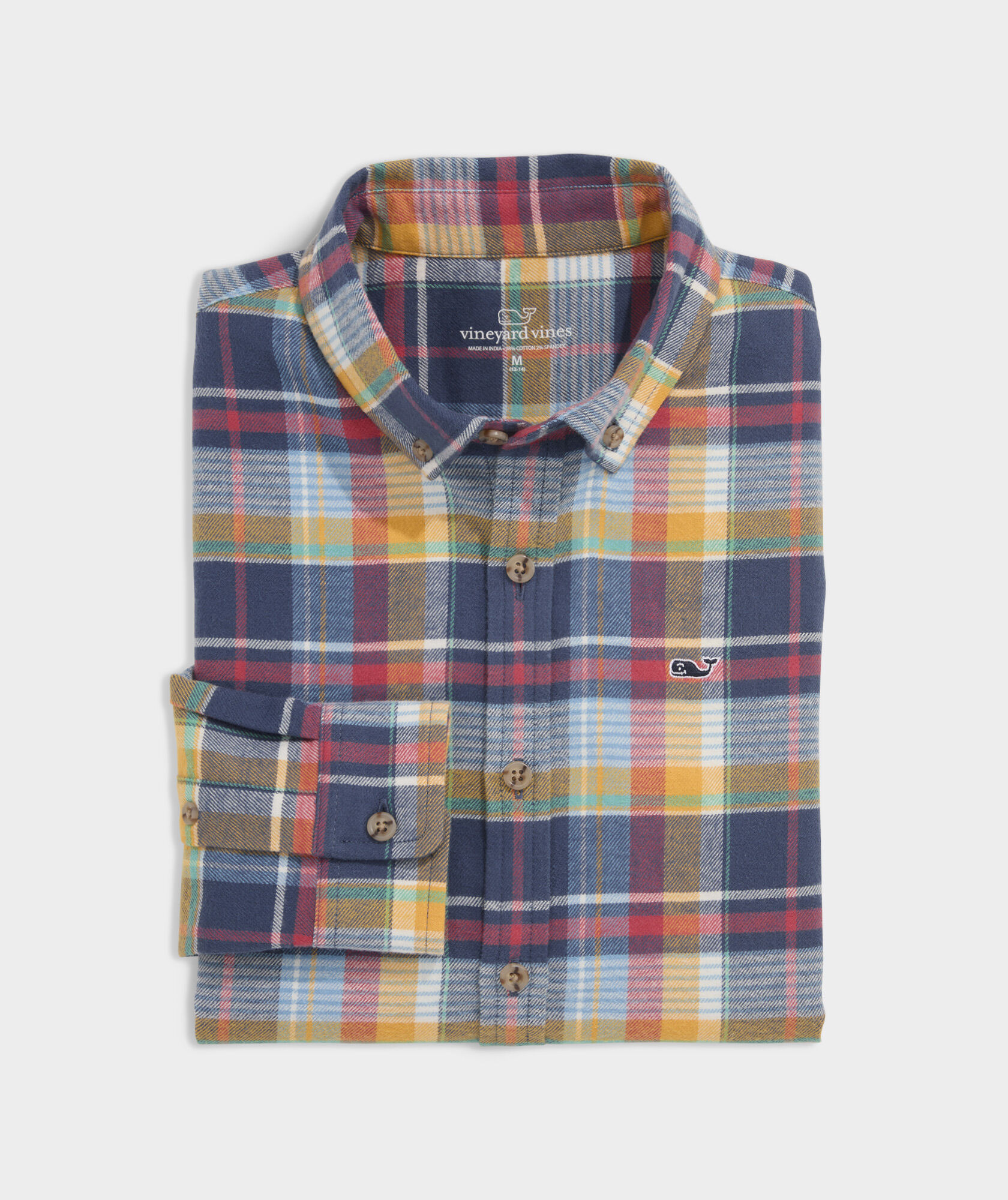 Boys' Stretch Flannel Plaid Shirt