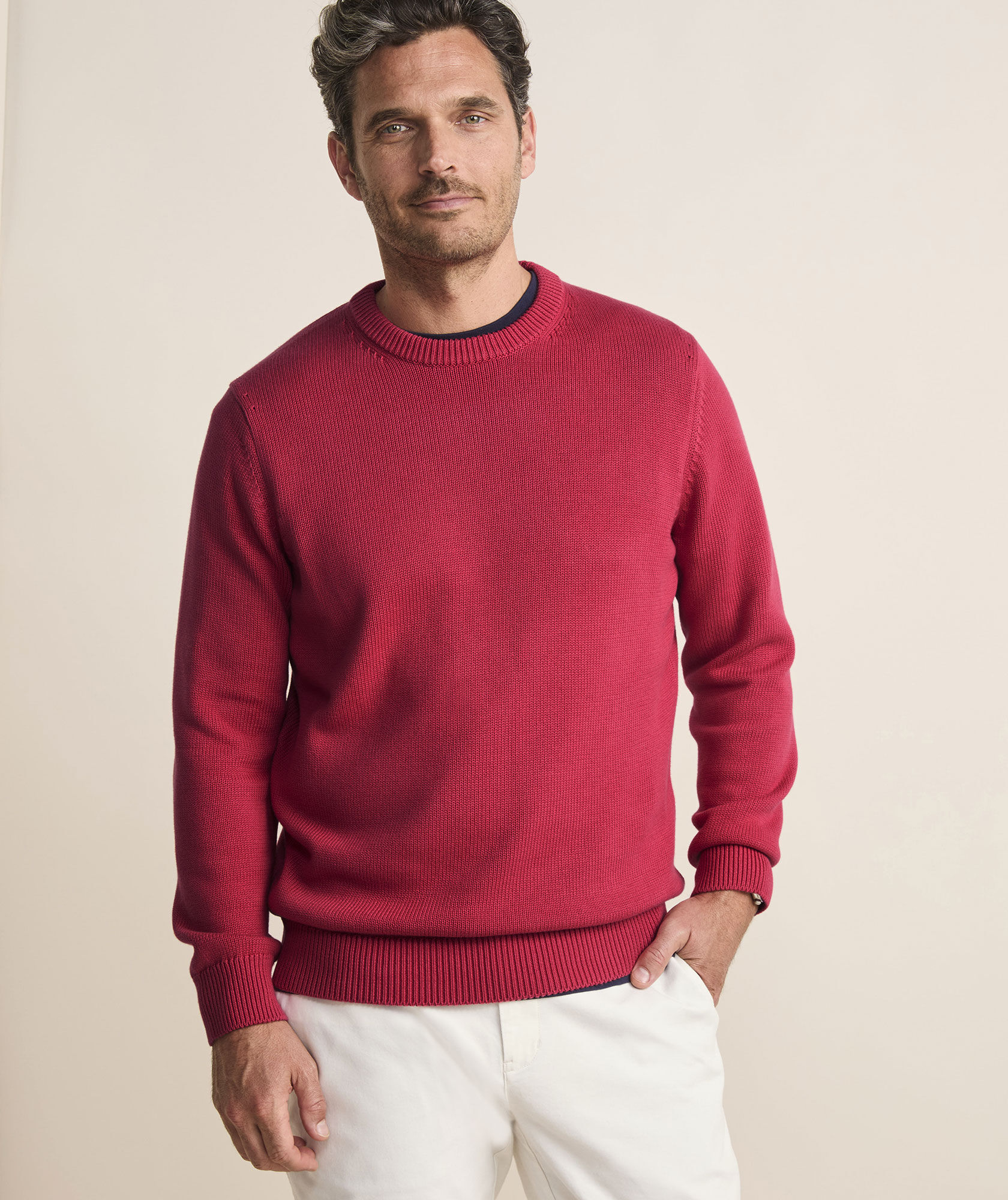 Cotton Crewneck Sweater