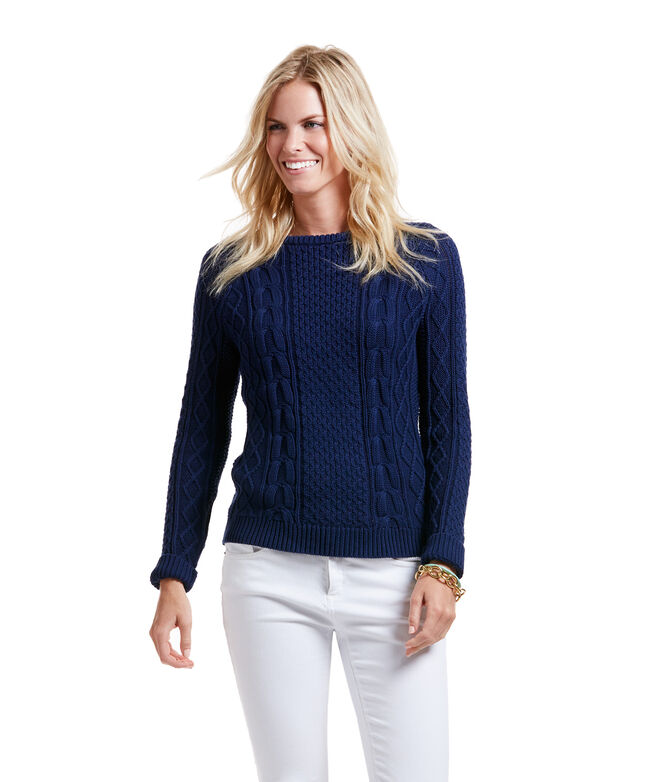 Shop Cotton Cable Sweater at vineyard vines