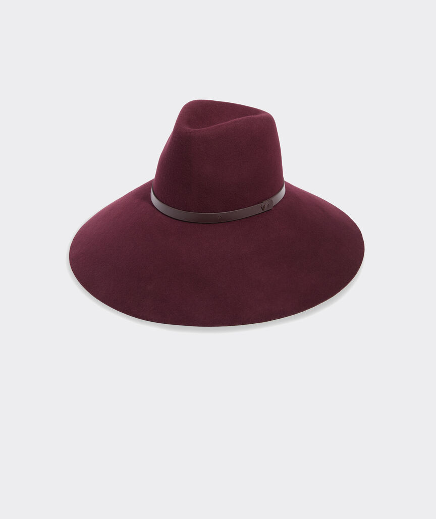 Wide Brim Wool Felt Fedora