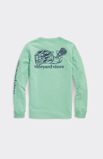 Vineyard Vines Long-Sleeve Dip-Dyed Vintage Whale T-Shirt (Green) (Size