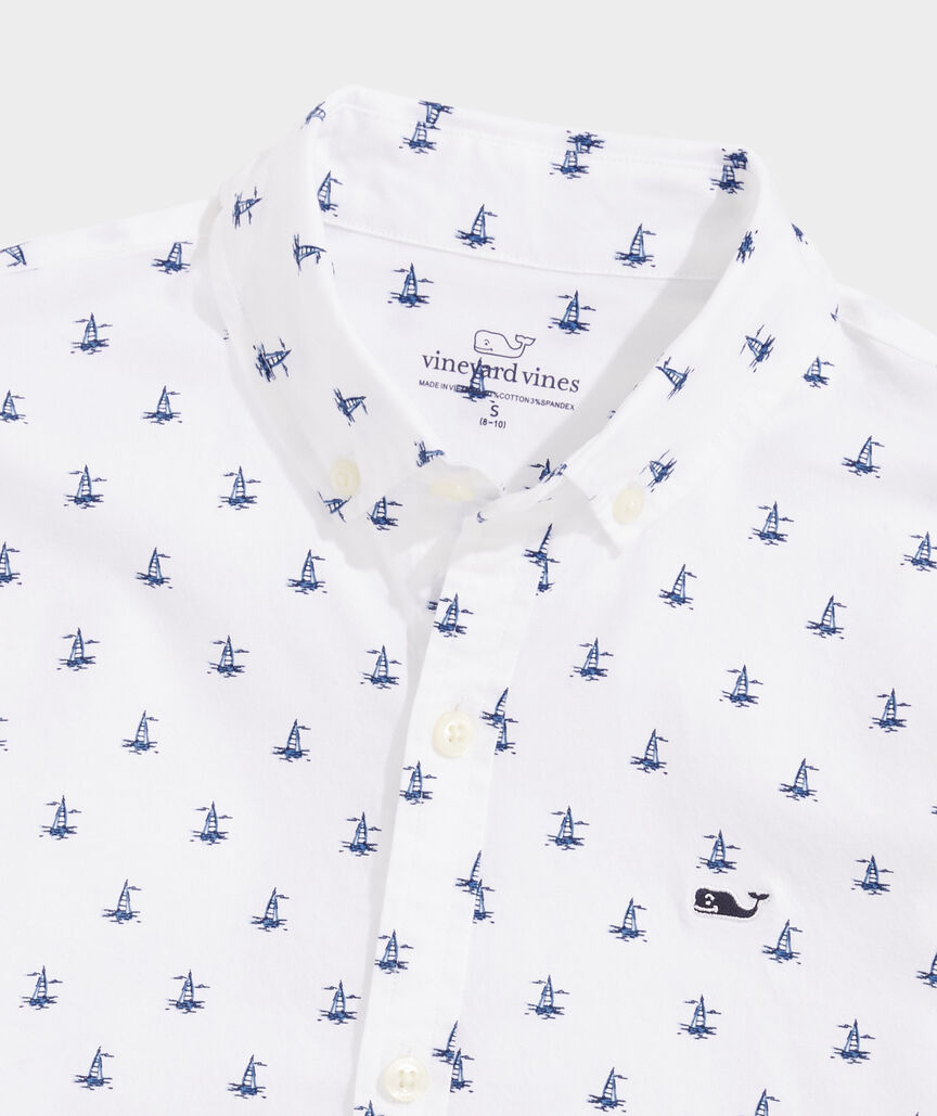 Shop Vineyard Vines Regatta Sailboat Short-Sleeve Shirt