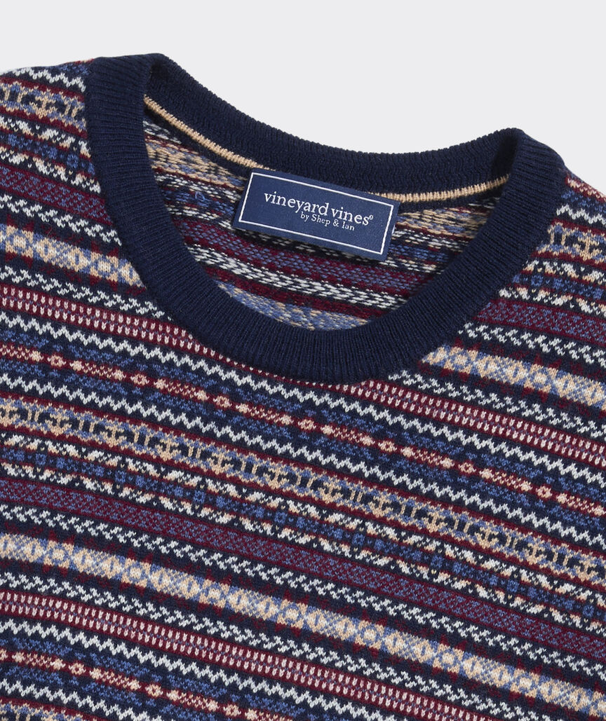 Wool Fair Isle Crewneck Sweater