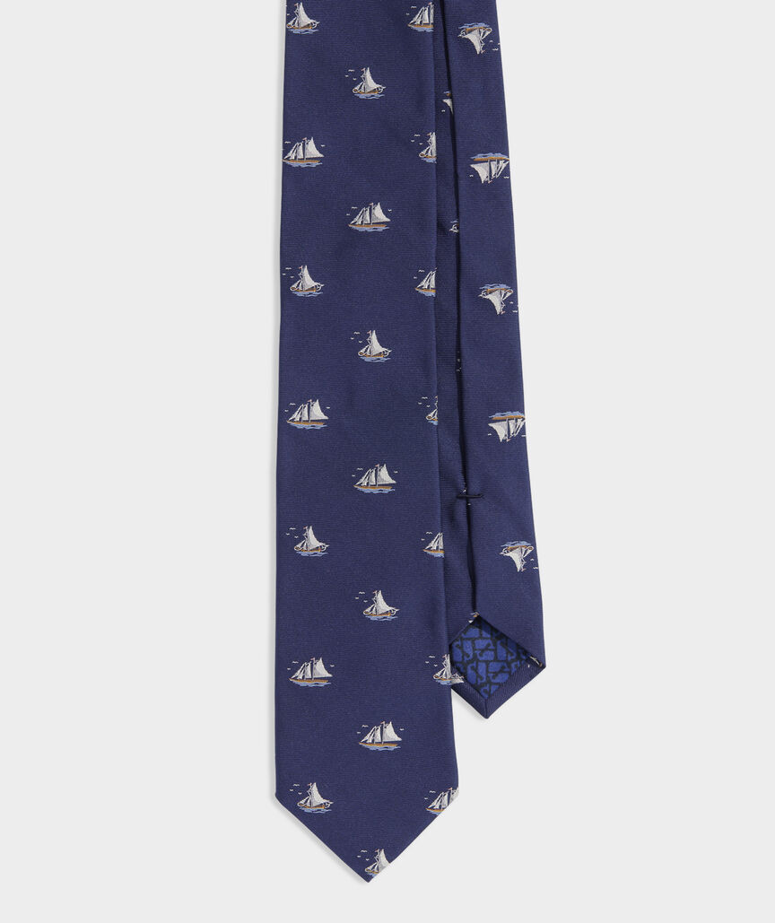 Sailboats Silk Kennedy Tie