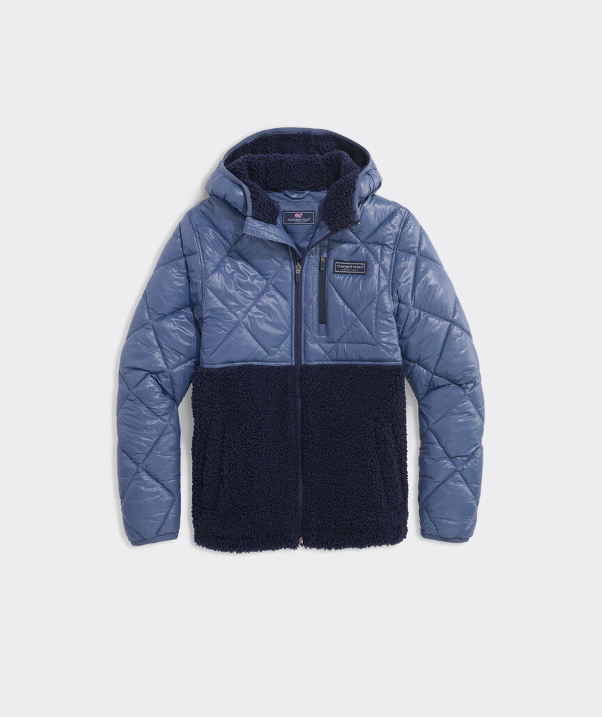 Boys' Quilted High-Pile Parka