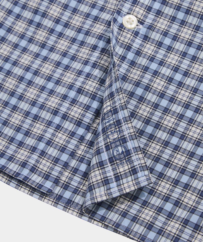 On-The-Go Nylon Plaid Shirt