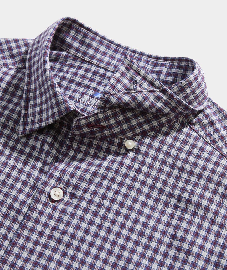 On-The-Go Brushed Twill Plaid Shirt