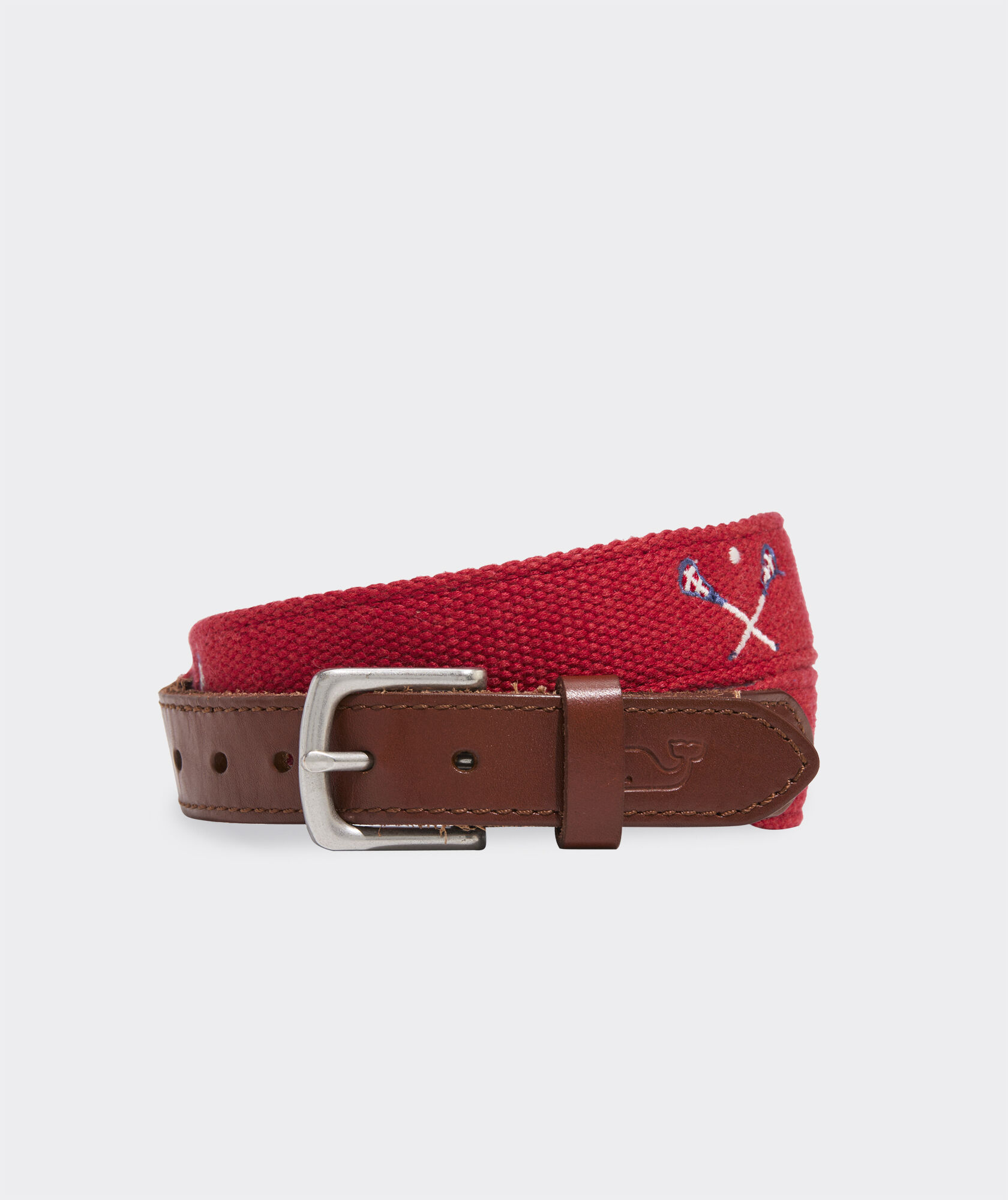 Boys' Lacrosse Embroidered Canvas Club Belt