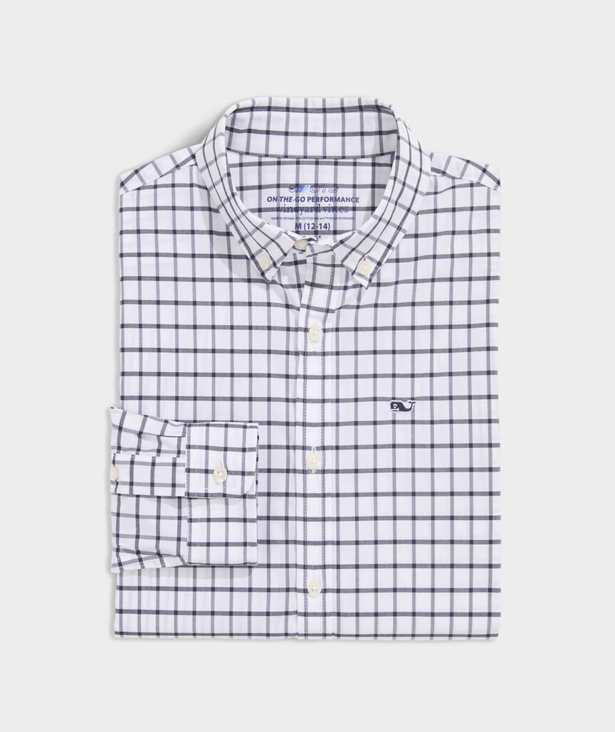 Boys' On-The-Go brrrº Tattersall Shirt