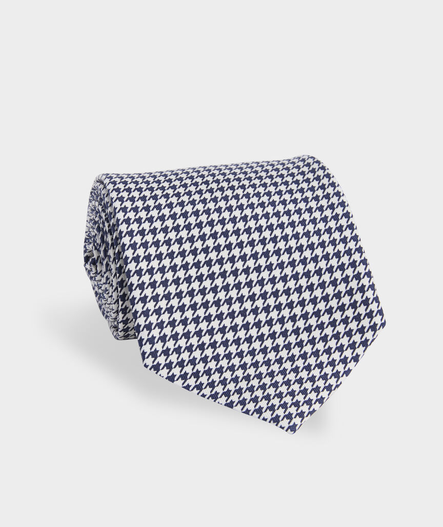 Houndstooth Silk Tie