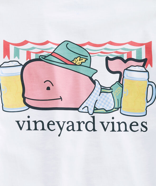 Vineyard Vines Men's Oktoberfest Whale Long Sleeve Pocket Tee