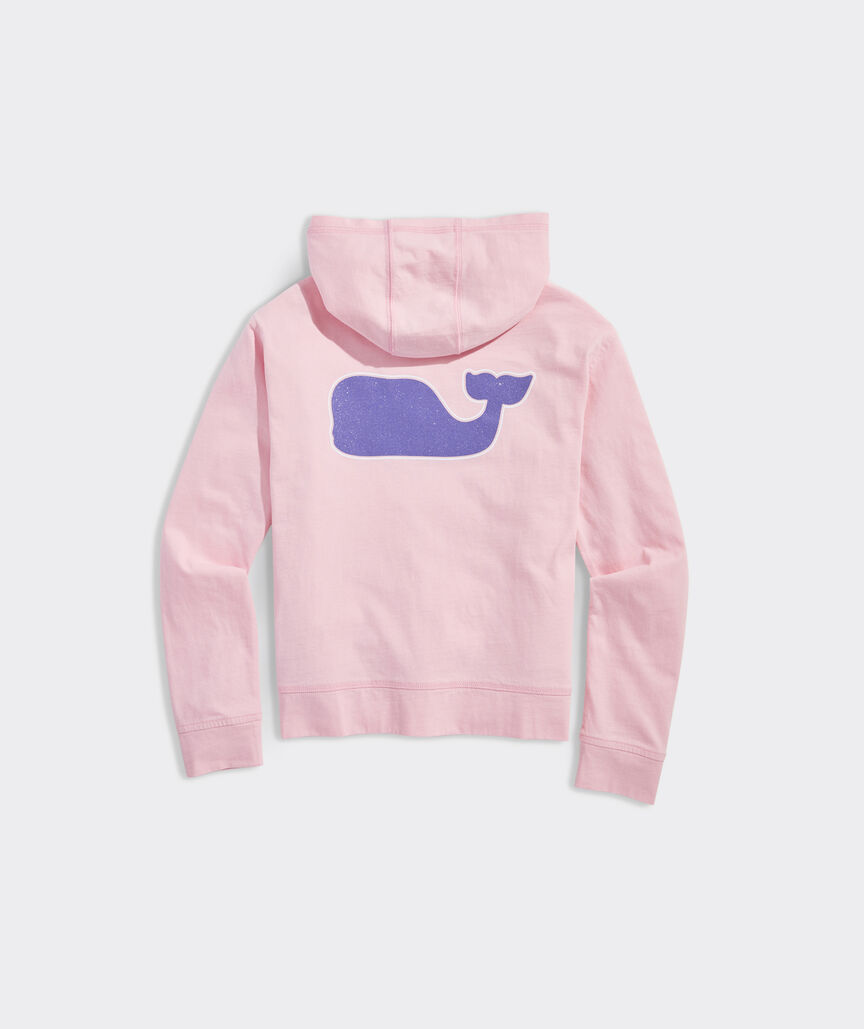 Girls' Glitter Graphic Hoodie Tee