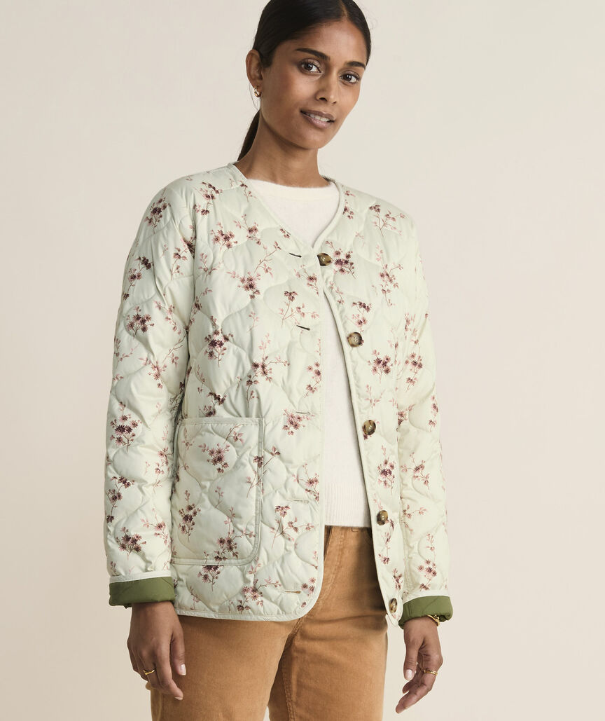 Printed Quilted Field Jacket