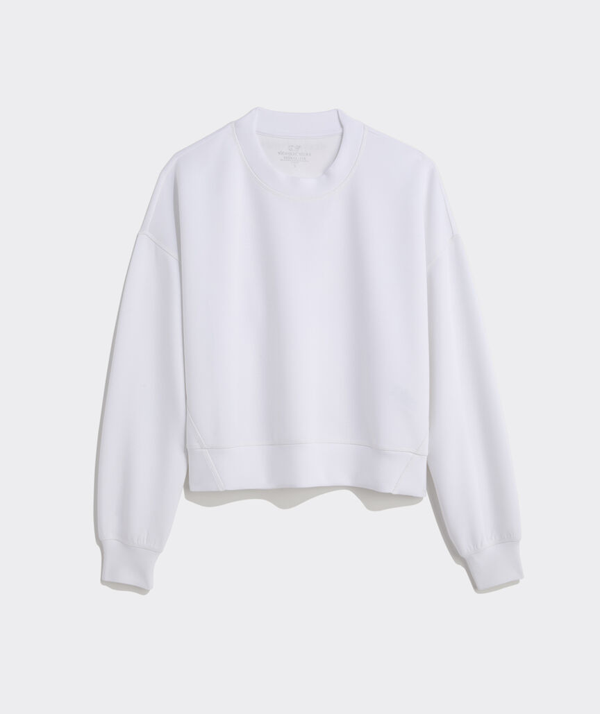 Silky Scuba Cropped Crewneck Sweatshirt