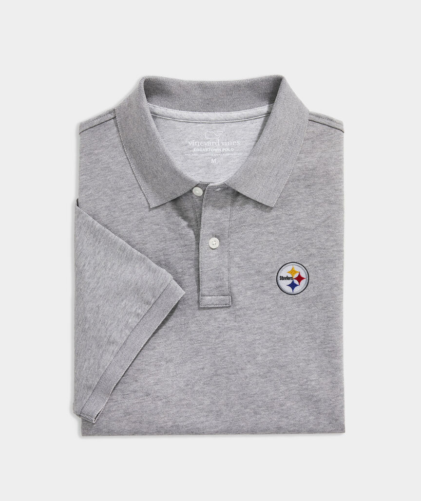 Shop Mens Edgartown Pique Polo - Pittsburgh Steelers at vineyard vines