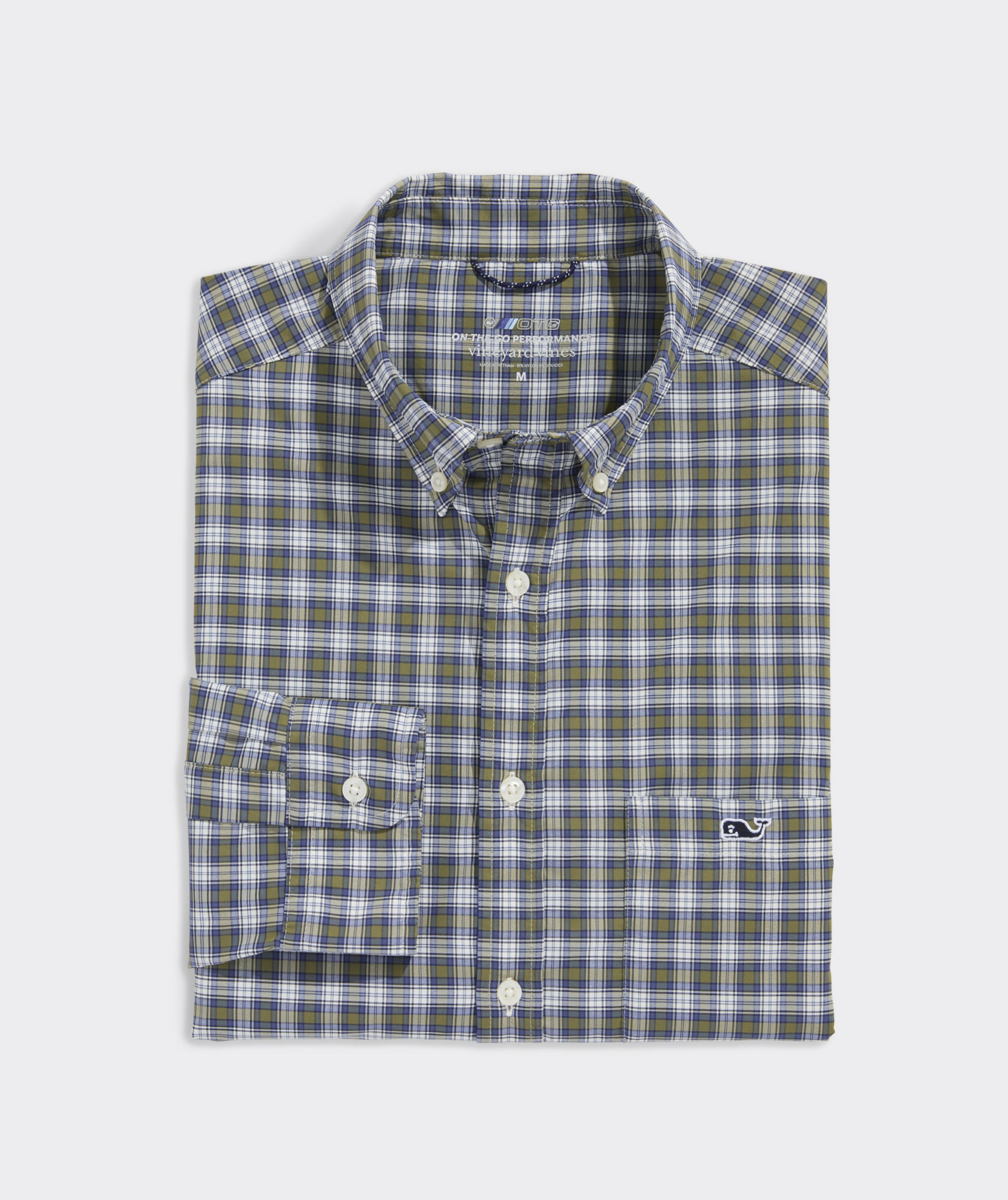 On-The-Go Nylon Plaid Shirt