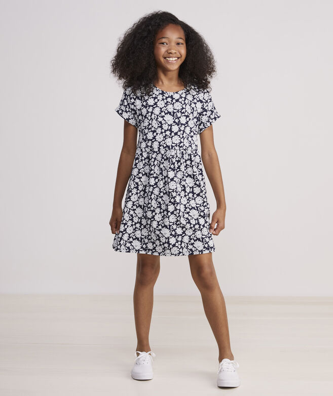 OUTLET Girls' Printed Jersey Knit Dress