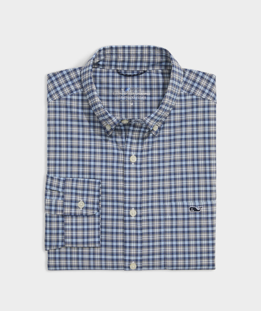 On-The-Go Nylon Plaid Shirt