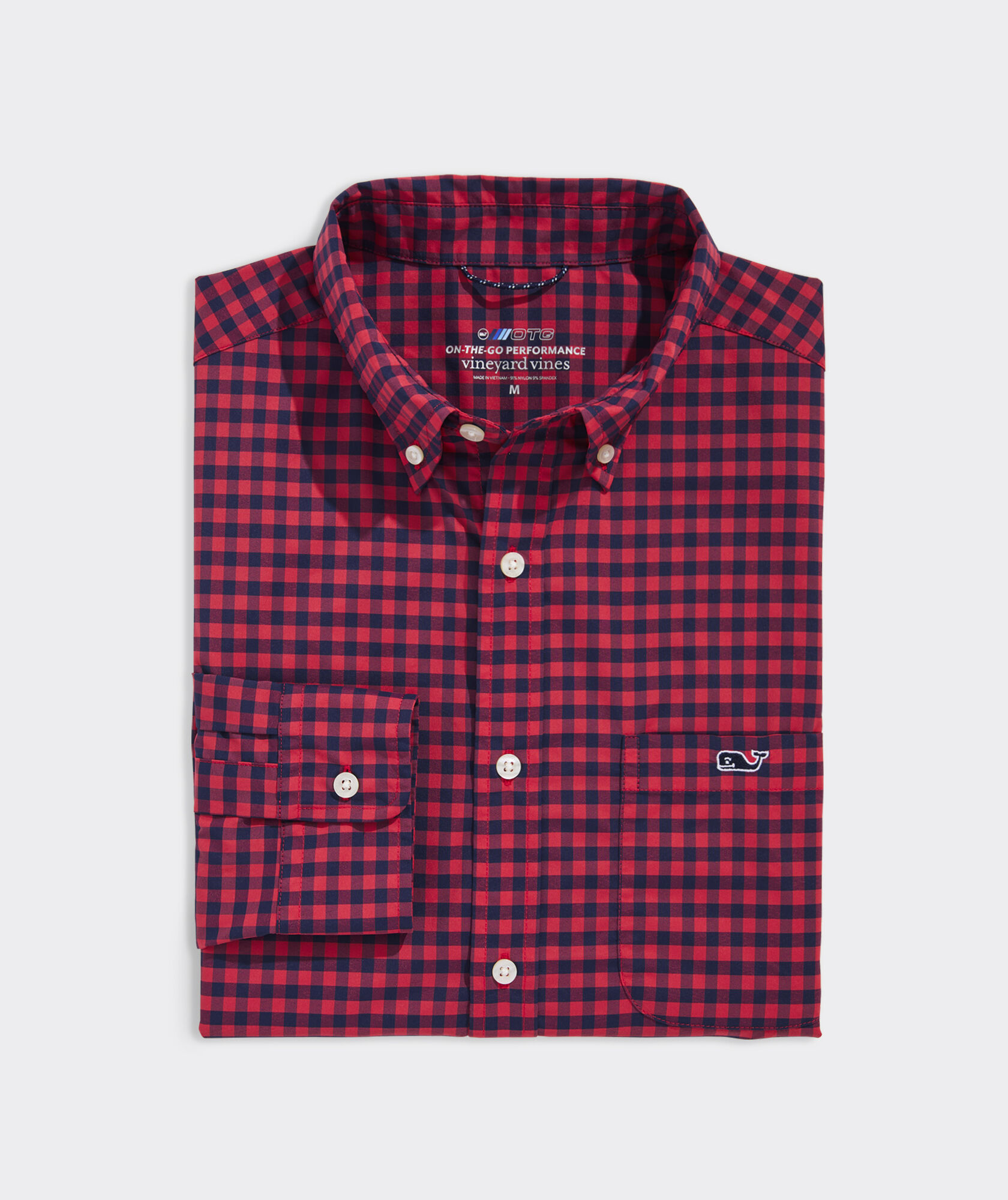 On-The-Go Nylon Gingham Shirt