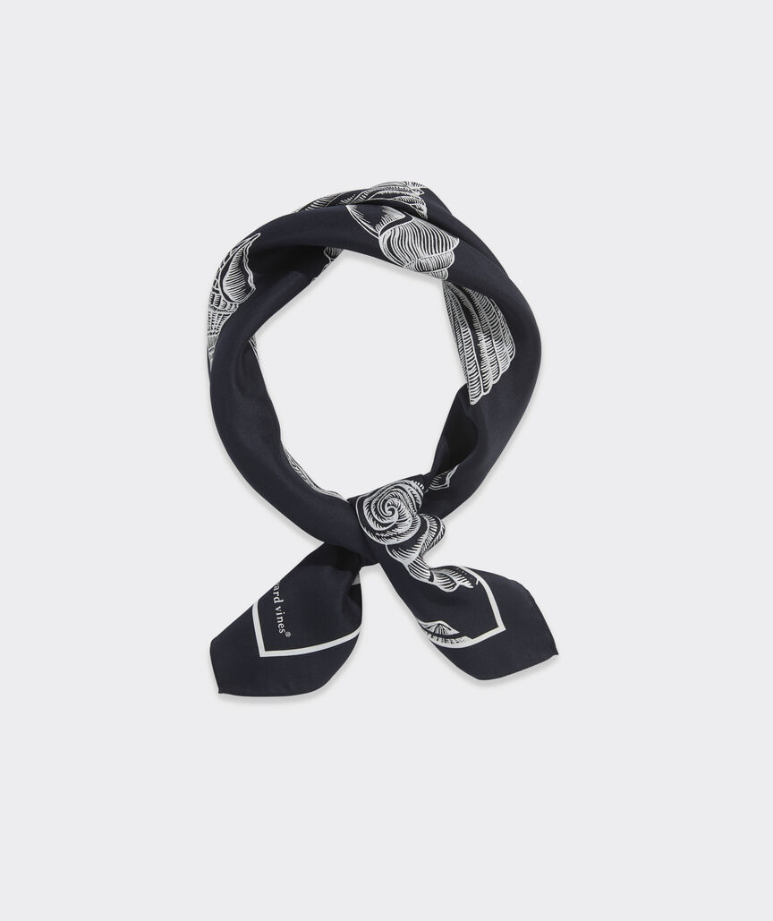 Tossed Shell Silk Bandana