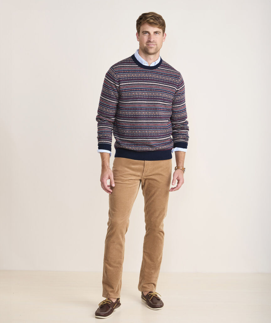 Wool Fair Isle Crewneck Sweater