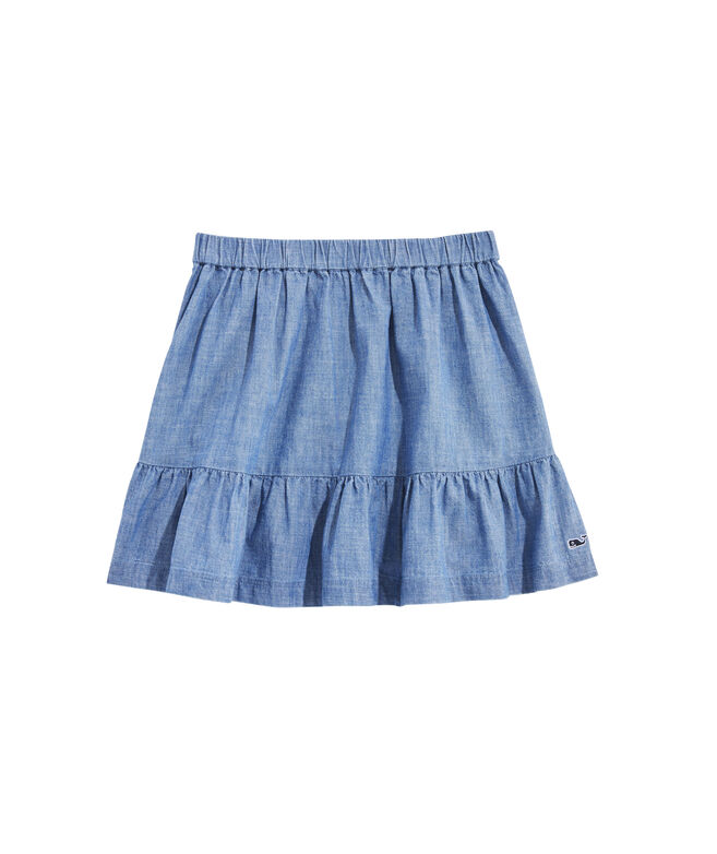 OUTLET Girls' Chambray Skirt