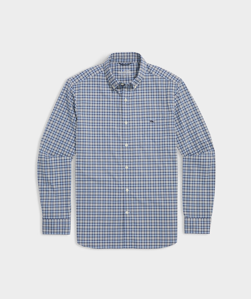 On-The-Go Nylon Plaid Shirt