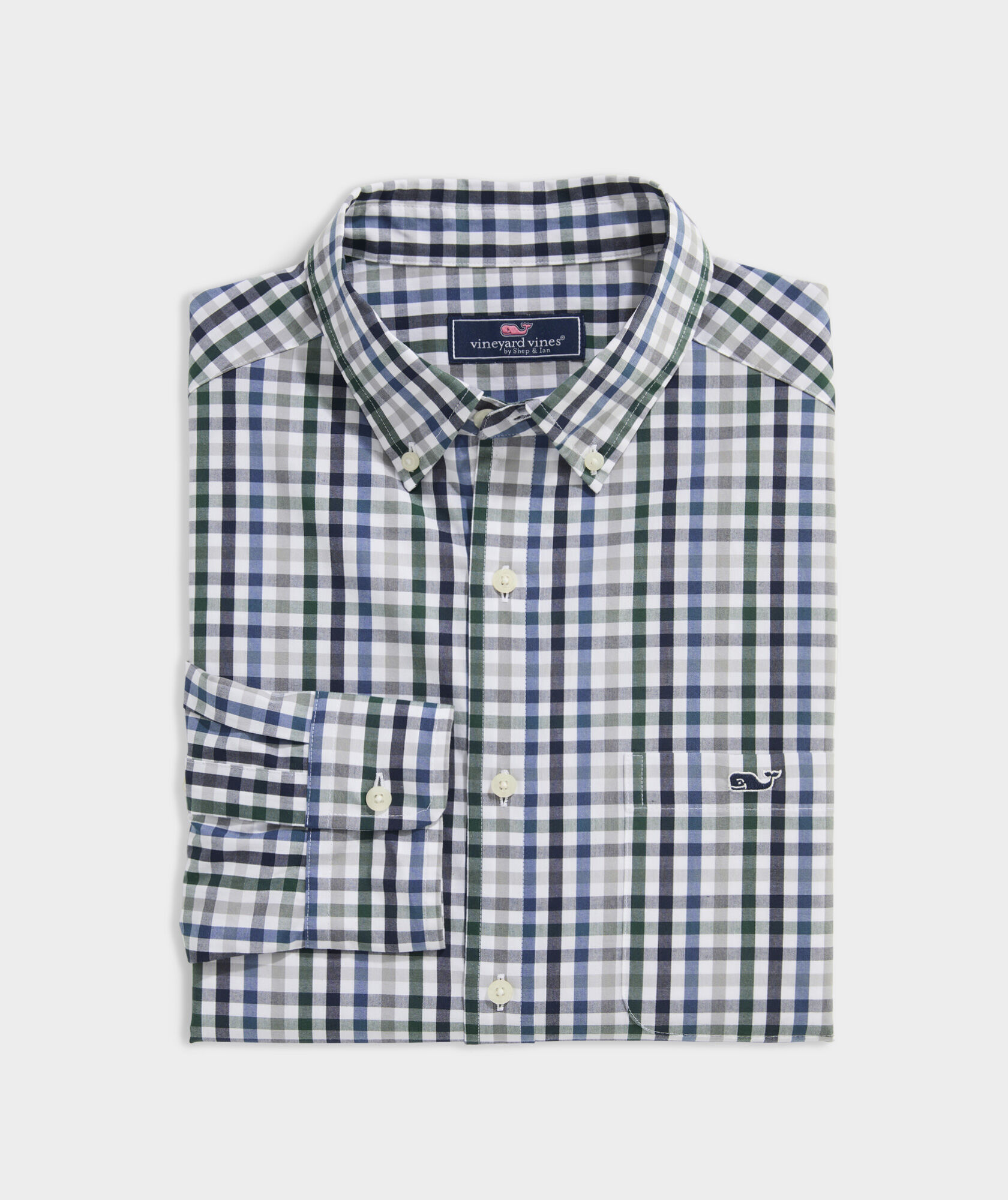 Stretch Poplin Tattersall Shirt