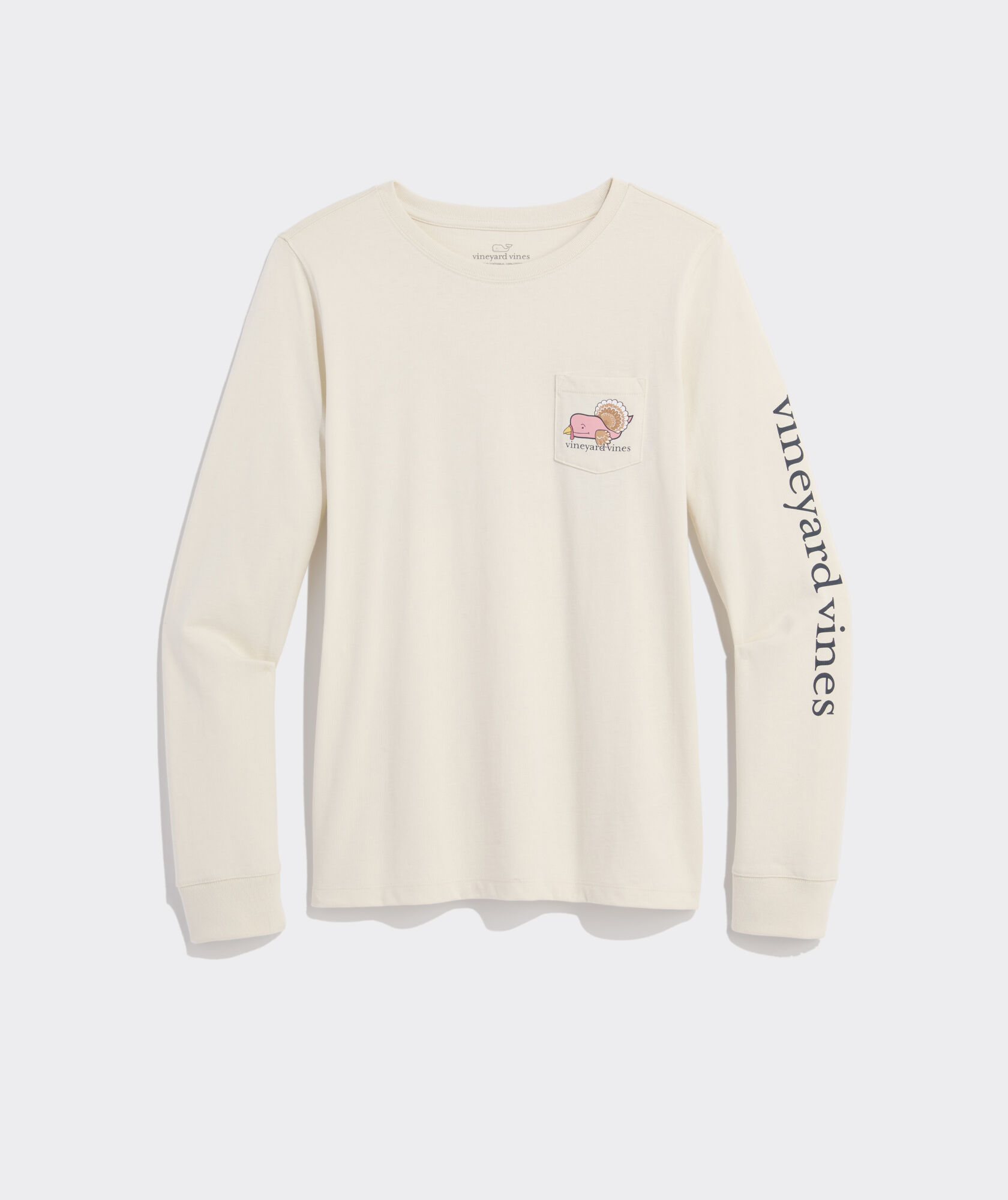 Turkey Whale Long-Sleeve Pocket Tee