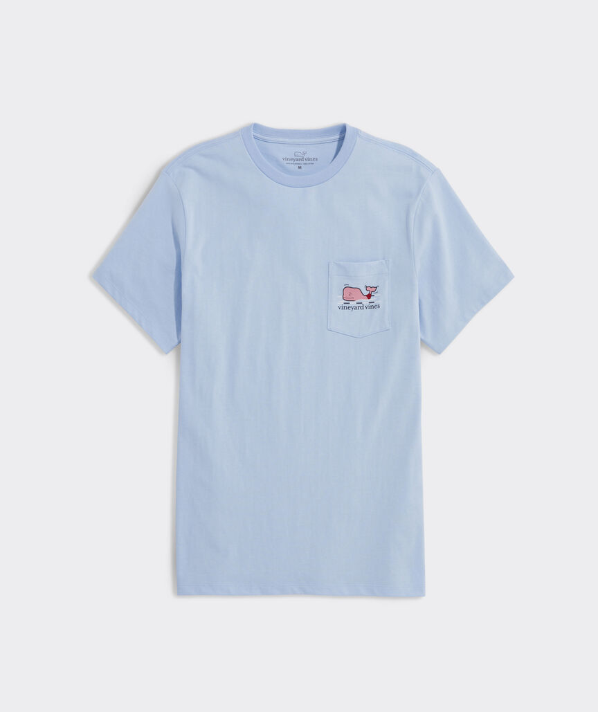 Swimming Whales Short-Sleeve Pocket Tee