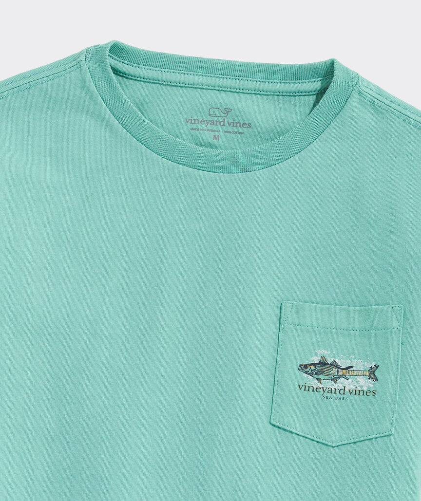 Boys' Sea Bass Long-Sleeve Pocket Tee