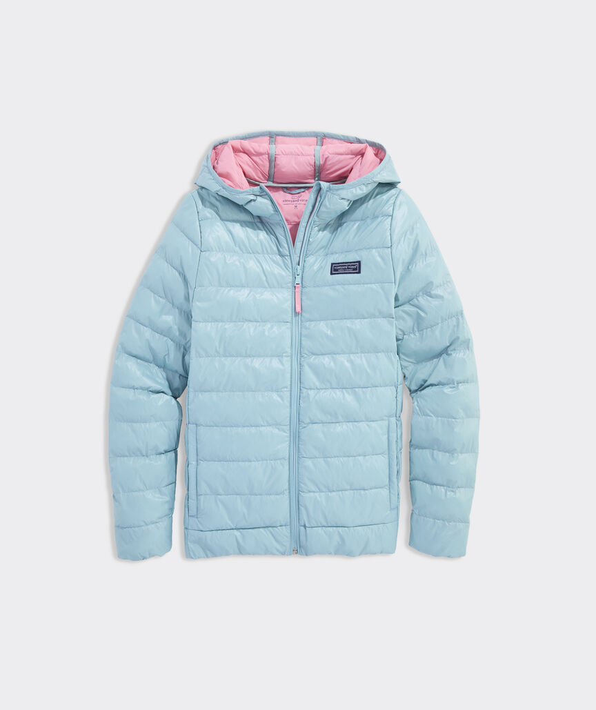 Girls' Packable Hooded Puffer Jacket