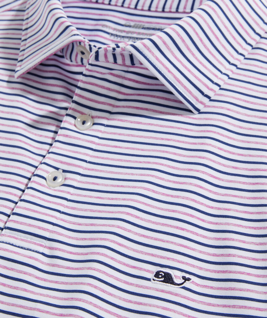 Shop Tri-Color Bradley Stripe Sankaty Polo at vineyard vines