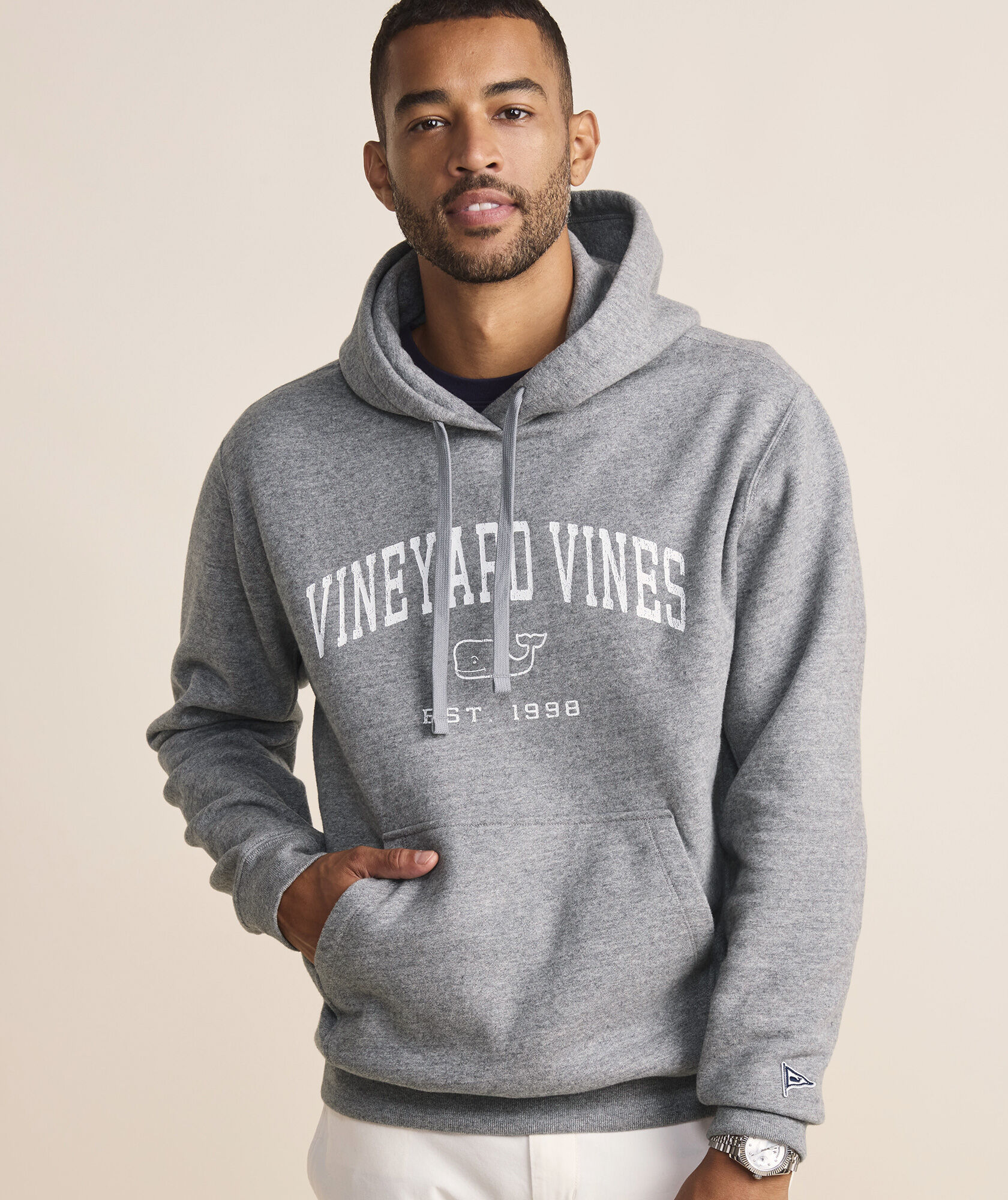 Vintage Whale Clean Fleece Hoodie