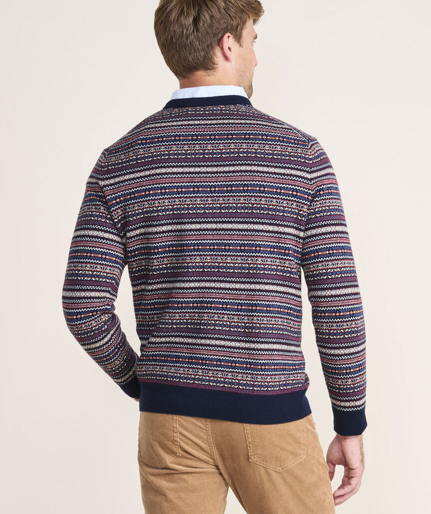 Wool Fair Isle Crewneck Sweater