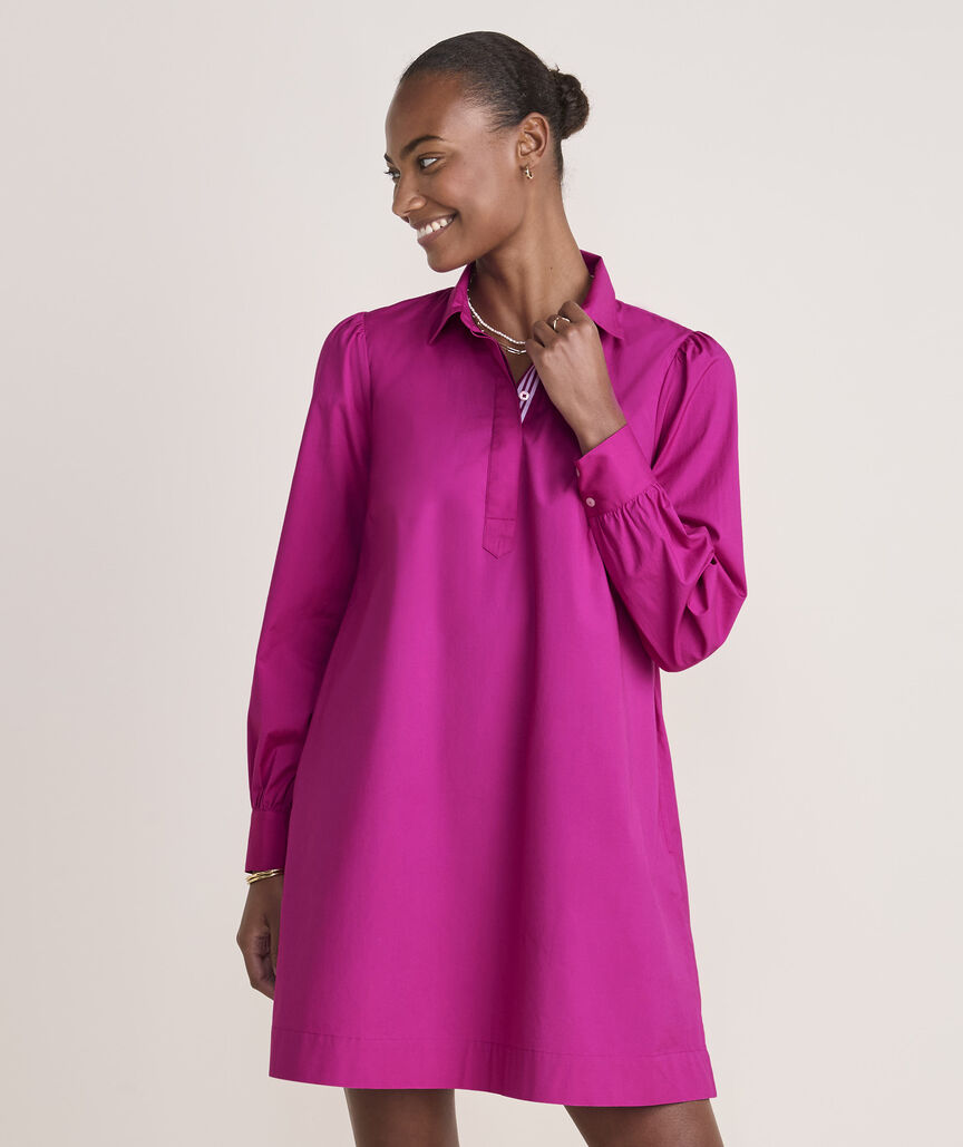 Poplin Popover Dress