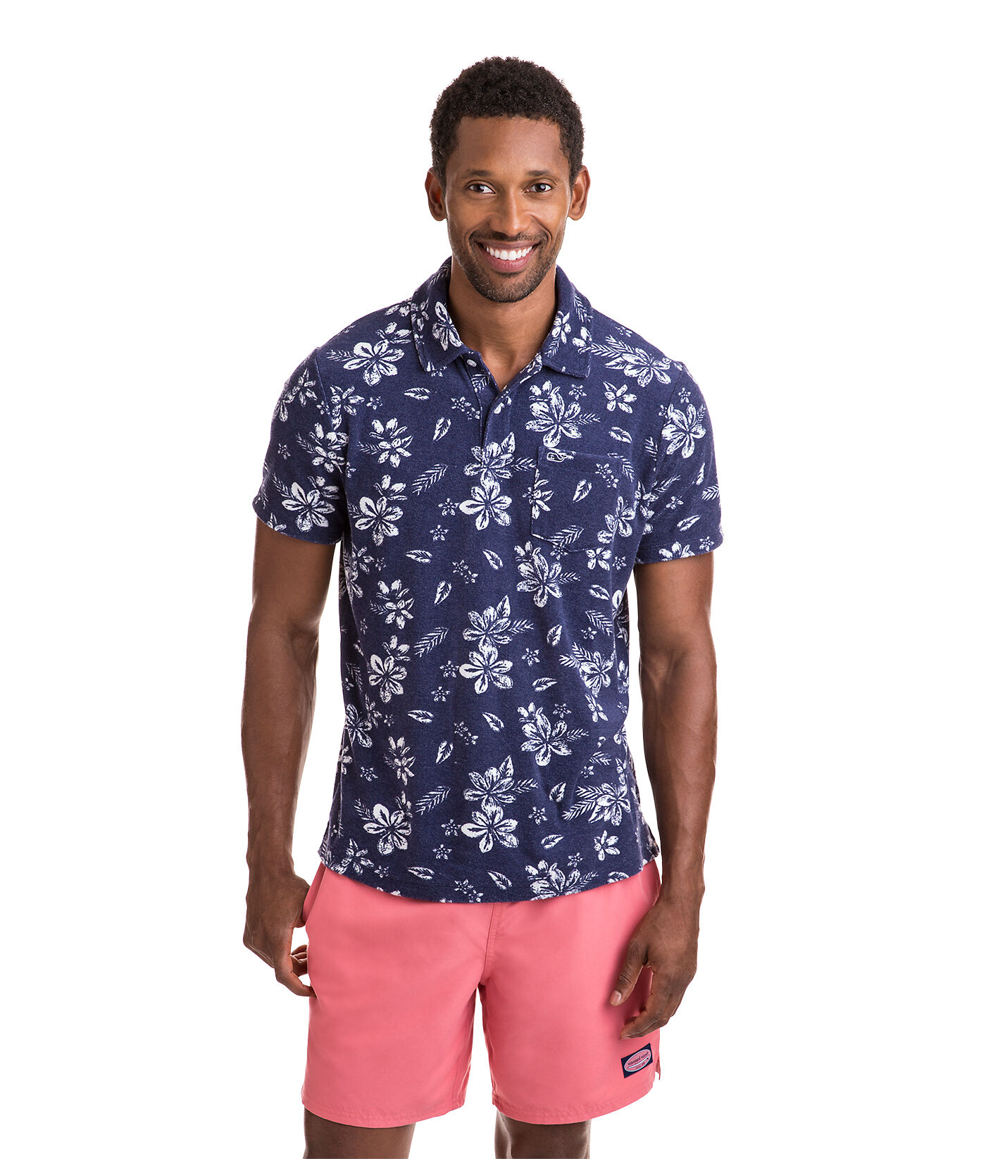 Shop Floral Terry Polo at vineyard vines