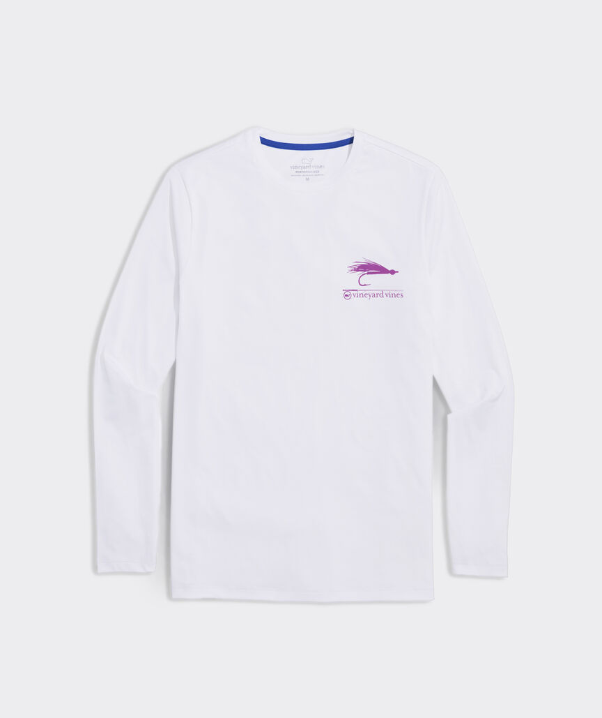 Fly Stack Long-Sleeve Harbor Performance Tee