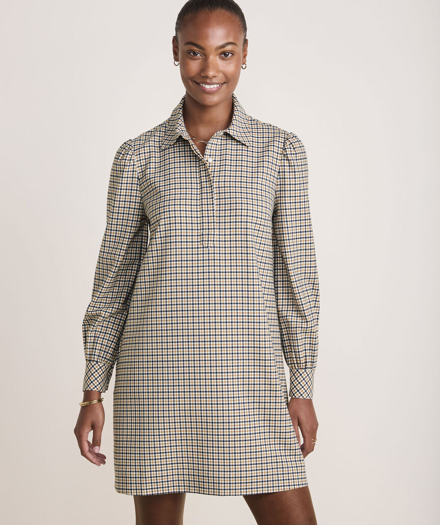 Wool-Blend Popover Dress