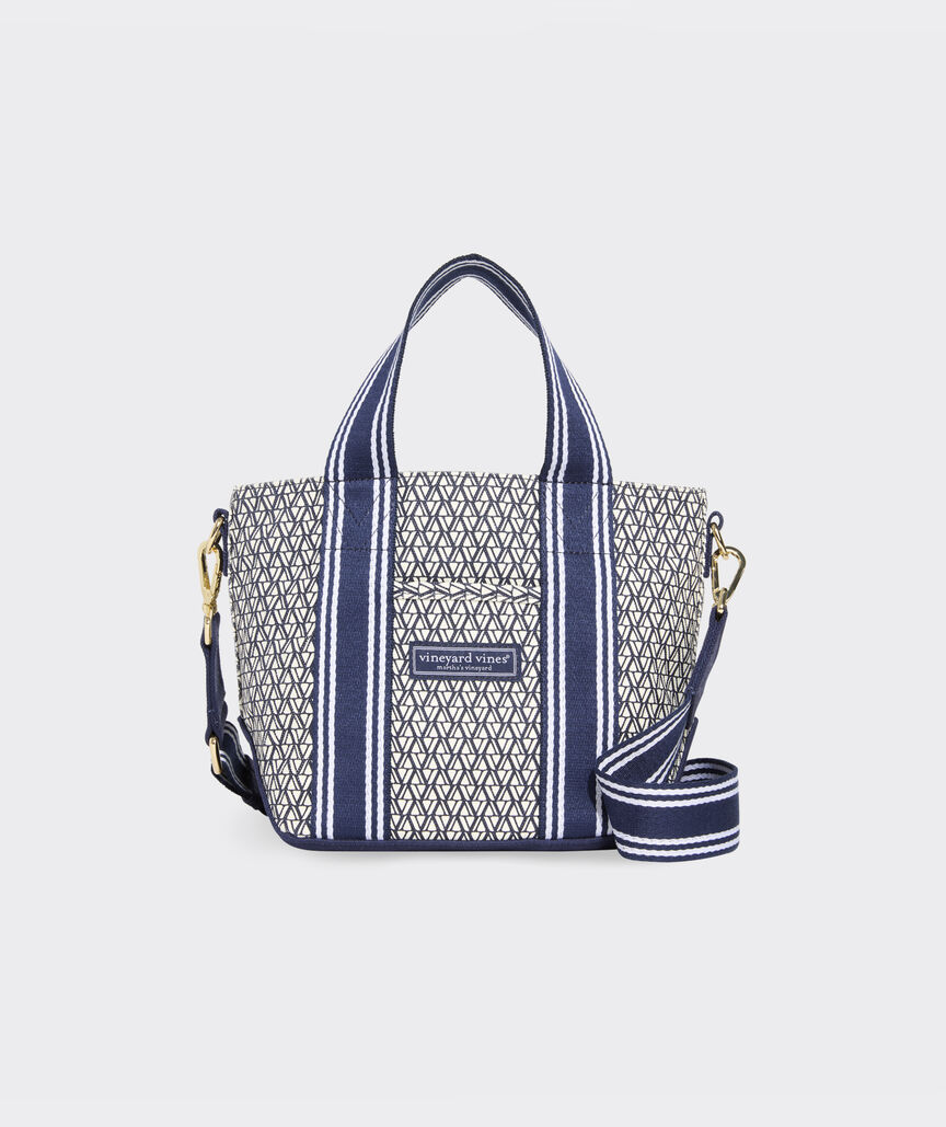 V-Print Monogram Mini Heritage Tote