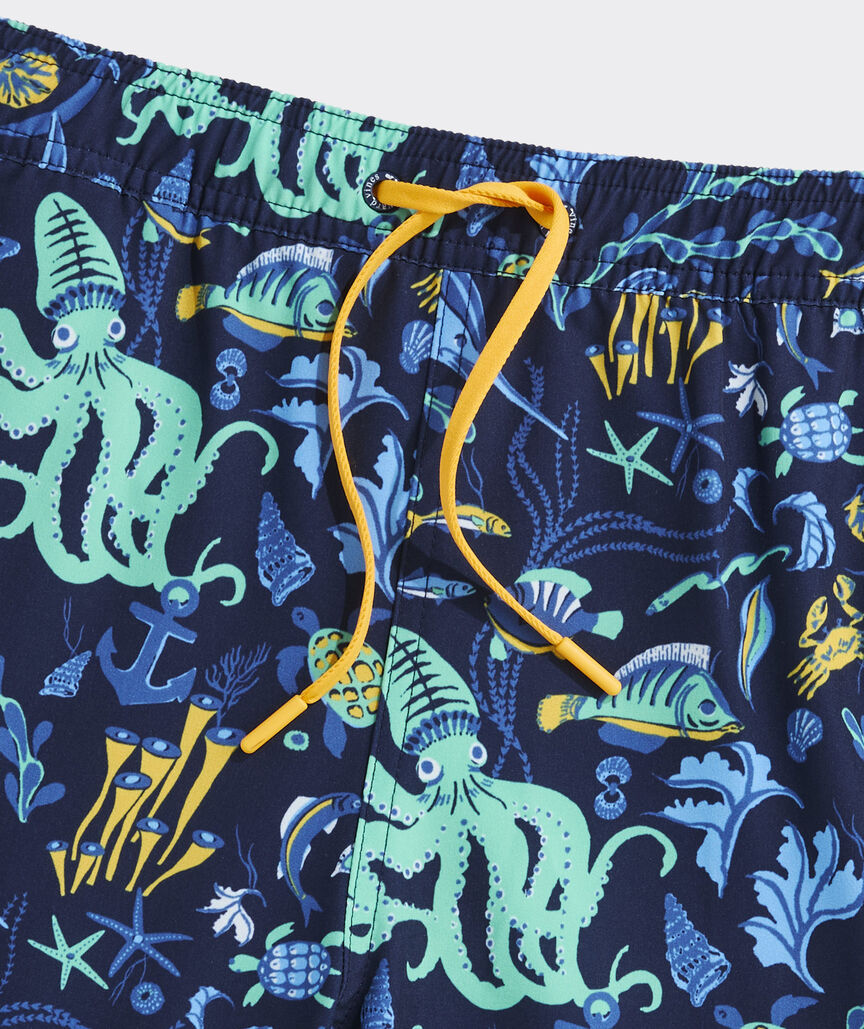 7 Inch Printed Chappy Swim Trunks