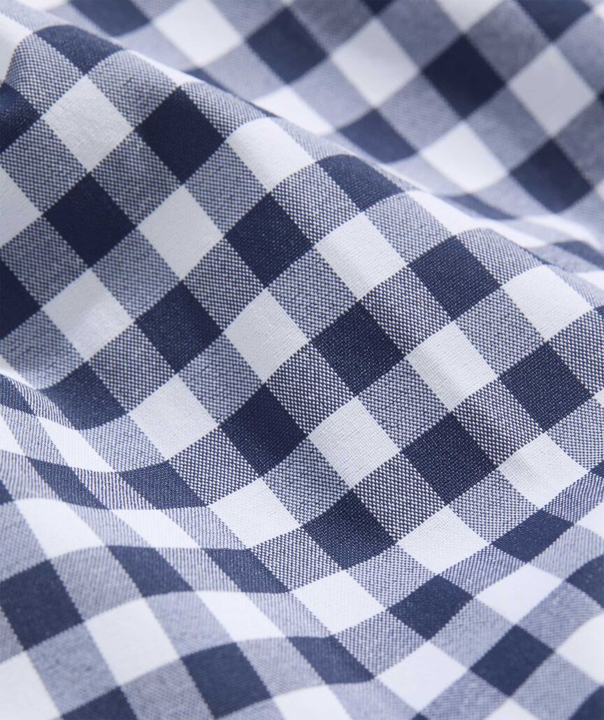 On-The-Go Nylon Gingham Shirt